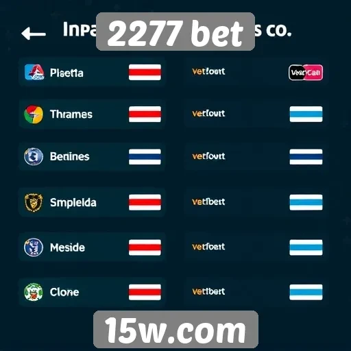 Métodos de pagamento no site 2277 bet